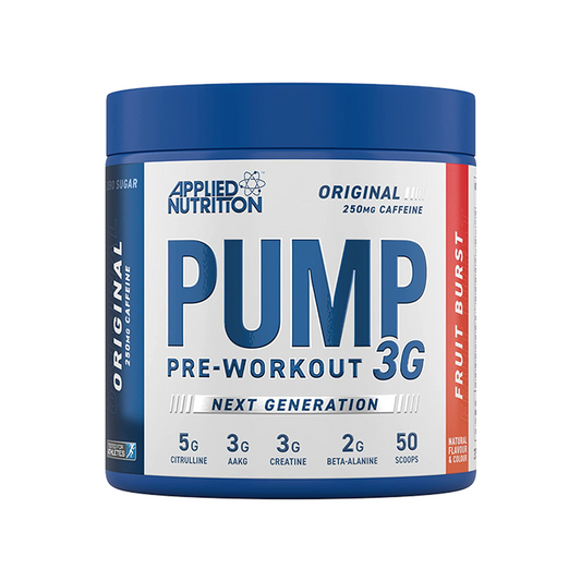 Applied Nutrition - Pump 3G Pre Workout (With Caffeine) - Fruit Burst (375g)