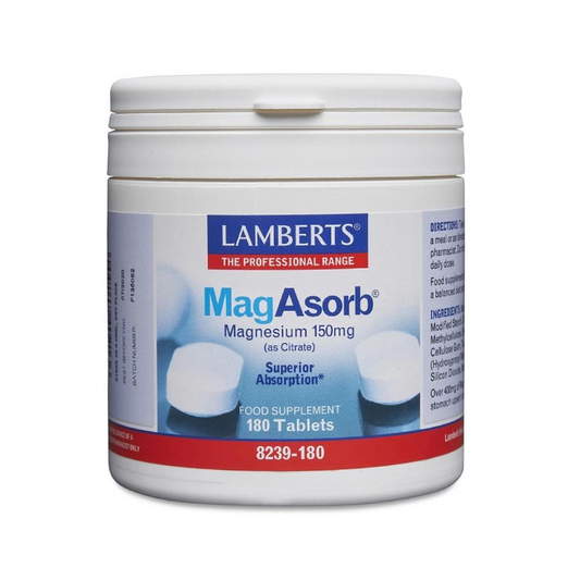 Lamberts - MagAsorb® (150mg - 180 Tabs)