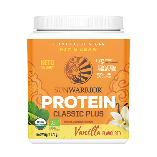 Sunwarrior - Vegan Classic Plus Protein Powder - Vanilla (375g)