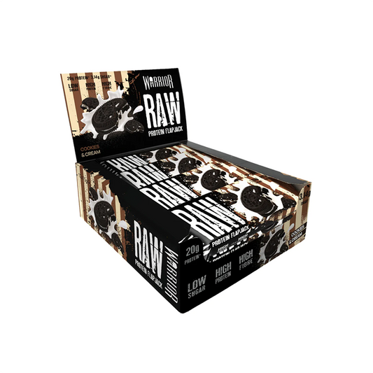 Warrior - RAW Protein Flapjack - Cookies & Cream (12x75g)
